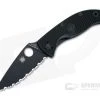 Spyderco Tenacious Lightweight Black FRN Black Fully Serrated Liner Lock C122SBBK -EDC (Every Day Carry) Shop c122sbbk