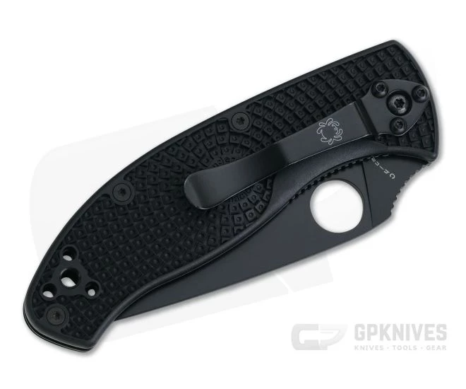 Spyderco Tenacious Lightweight Black FRN Black Fully Serrated Liner Lock C122SBBK 4 Spyderco Tenacious Lightweight Black FRN Black Fully Serrated Liner Lock C122SBBK - Image 2