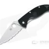 Spyderco Tenacious Lightweight Black FRN Satin Serrated C122SBK 1 Spyderco Tenacious Lightweight Black FRN Satin Serrated C122SBK -EDC (Every Day Carry) Shop c122sbk 2