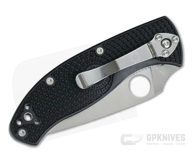 Spyderco Tenacious Lightweight Black FRN Satin Serrated C122SBK 4 Spyderco Tenacious Lightweight Black FRN Satin Serrated C122SBK - Image 2