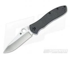 Spyderco Gayle Bradley 2 Satin M4 Carbon Fiber/G10 Laminate Liner Lock Folder C134CFP2