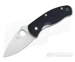 Spyderco Persistence Satin Plain Edge Black G10 Liner Lock C136GP