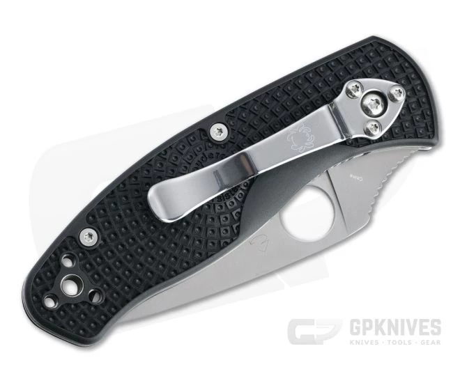 Spyderco Persistence Lightweight Satin Plain Black FRN Liner Lock Folder C136PBK 4 Spyderco Persistence Lightweight Satin Plain Black FRN Liner Lock Folder C136PBK - Image 2