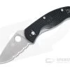 Spyderco Persistence Lightweight Satin Partially Serrated Black FRN Liner Lock Folder C136PSBK -EDC (Every Day Carry) Shop c136psbk 1