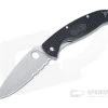 Spyderco Resilience Lightweight Satin Partially Serrated Black FRN Liner Lock Folder C142PSBK 2 Spyderco Resilience Lightweight Satin Partially Serrated Black FRN Liner Lock Folder C142PSBK -EDC (Every Day Carry) Shop c142psbk 1 1