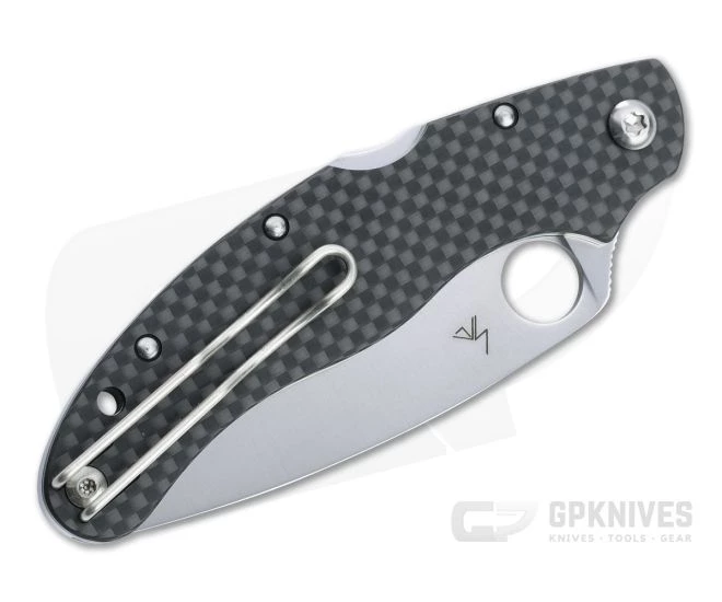 Spyderco Caly 3.5 ZDP-189 San Mai Carbon Fiber Lock Back Folder C144CFPE 4 Spyderco Caly 3.5 ZDP-189 San Mai Carbon Fiber Lock Back Folder C144CFPE - Image 2