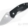 Spyderco Ambitious Lightweight Satin Plain Black FRN Liner Lock Folder C148PBK -EDC (Every Day Carry) Shop c148pbk 1 1