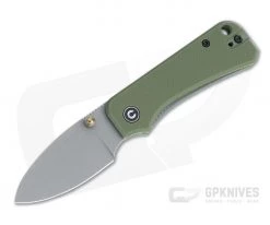 CIVIVI Baby Banter Gray Stonewashed Nitro-V Green G10 Liner Lock Folder C19068S-5