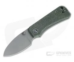 CIVIVI Baby Banter Gray Stonewashed Nitro-V Green Micarta Liner Lock Folder C19068SB-1