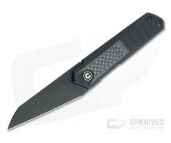 CIVIVI x Ostap Hel Ki-V Plus Top Flipper Black Stonewashed Nitro-V Carbon Fiber/G10 Folder C20005B-3