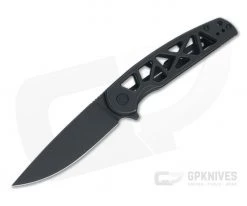 CIVIVI Perf Black Stonewashed Nitro-V Milled Stainless Steel Frame Lock Flipper C20006-B