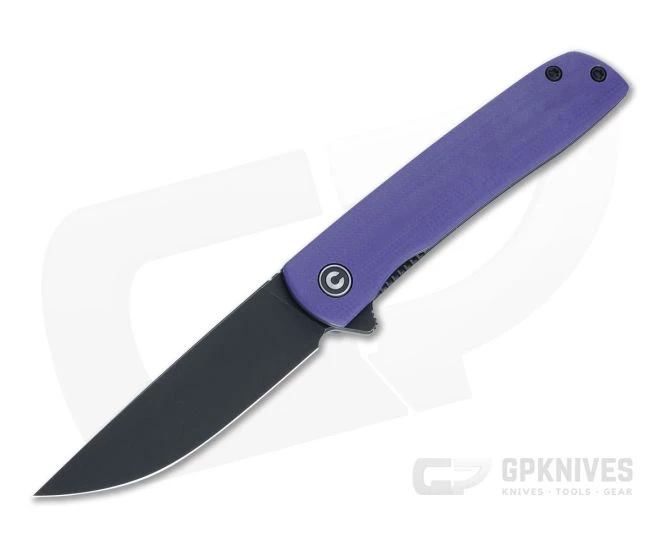 CIVIVI Bo Zinker Black Stonewashed Nitro-V Purple G10 Liner Lock Flipper C20009B-5 3 CIVIVI Bo Zinker Black Stonewashed Nitro-V Purple G10 Liner Lock Flipper C20009B-5