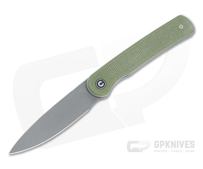 CIVIVI Stylum Olive Canvas Micarta Detent Slip Joint Front Flipper C20010B-B 3 CIVIVI Stylum Olive Canvas Micarta Detent Slip Joint Front Flipper C20010B-B