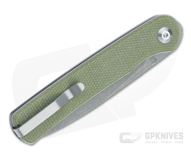 CIVIVI Stylum Olive Canvas Micarta Detent Slip Joint Front Flipper C20010B-B 4 CIVIVI Stylum Olive Canvas Micarta Detent Slip Joint Front Flipper C20010B-B - Image 2