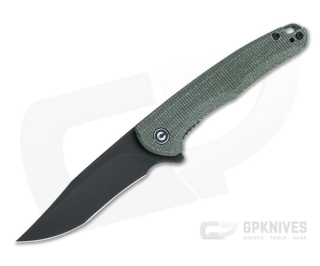 CIVIVI x Ochs Mini Sandbar Black Stonewashed Nitro-V Green Micarta Flipper C20011-3 3 CIVIVI x Ochs Mini Sandbar Black Stonewashed Nitro-V Green Micarta Flipper C20011-3