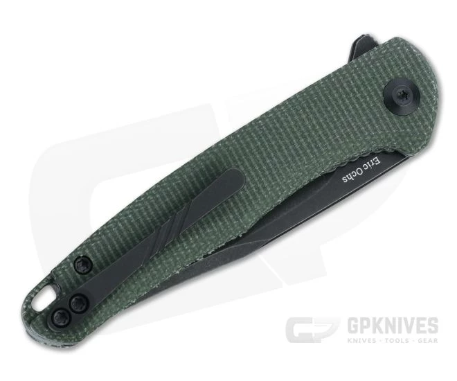 CIVIVI x Ochs Mini Sandbar Black Stonewashed Nitro-V Green Micarta Flipper C20011-3 4 CIVIVI x Ochs Mini Sandbar Black Stonewashed Nitro-V Green Micarta Flipper C20011-3 - Image 2