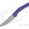 CIVIVI Lazar Isham Gray Stonewashed Stainless Purple G10 Front Flipper C20013-2 -EDC (Every Day Carry) Shop c20013 2 1