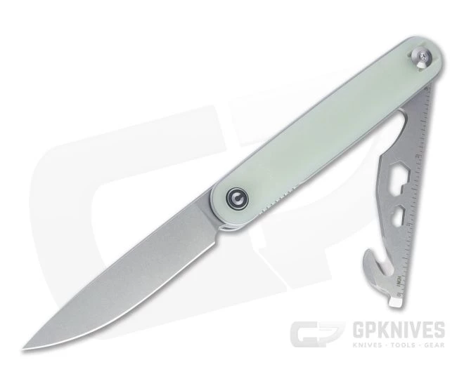 CIVIVI Crit Stonewashed Nitro-V Natural G10 Multifunction Liner Lock Front Flipper C20014F-2 3 CIVIVI Crit Stonewashed Nitro-V Natural G10 Multifunction Liner Lock Front Flipper C20014F-2