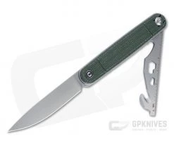 CIVIVI Crit Stonewashed Nitro-V Green Micarta Multifunction Liner Lock Front Flipper C20014F-3