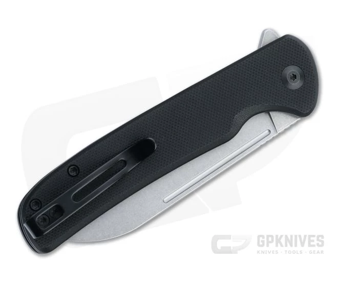 CIVIVI Chevalier Stonewashed 14C28N Black G10 Button Lock Flipper C20022-1 4 CIVIVI Chevalier Stonewashed 14C28N Black G10 Button Lock Flipper C20022-1 - Image 2