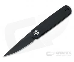 CIVIVI x Lundquist Lumi Black Stonewashed 14C28N Black G10 Top Flipper C20024-4
