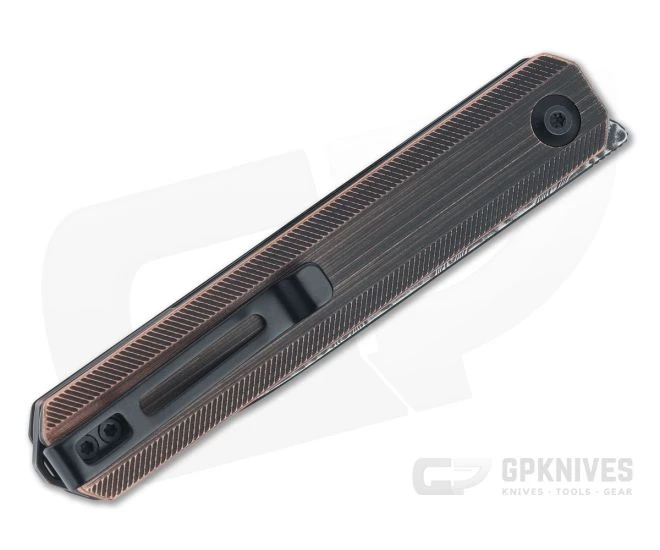 CIVIVI Exarch Black Copper Black Damascus Liner Lock Front Flipper C2003DS-2 4 CIVIVI Exarch Black Copper Black Damascus Liner Lock Front Flipper C2003DS-2 - Image 2