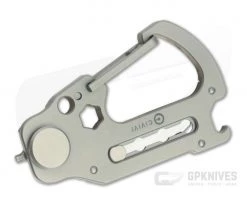 CIVIVI Polymorph Carabiner Gray Titanium Keychain Utility Multi-Tool C20045-1 -EDC (Every Day Carry) Shop c20045 1 2 1