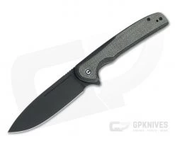 CIVIVI Voltaic Flipper Black Stonewashed 14C28N Dark Green Micarta Inlaid Frame Lock Folder C20060-3
