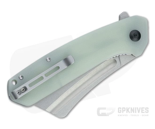 CIVIVI Bullmastiff Stonewashed Cleaver Coarse Natural G10 Liner Lock Flipper C2006E 4 CIVIVI Bullmastiff Stonewashed Cleaver Coarse Natural G10 Liner Lock Flipper C2006E - Image 2