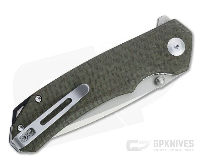 CIVIVI Brazen Tanto Bead Blast D2 Coarse Green Micarta Liner Lock Flipper C2023F 4 CIVIVI Brazen Tanto Bead Blast D2 Coarse Green Micarta Liner Lock Flipper C2023F - Image 2