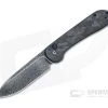CIVIVI Button Lock Elementum Black Damascus Marbled Carbon Fiber Folder C2103DS-3