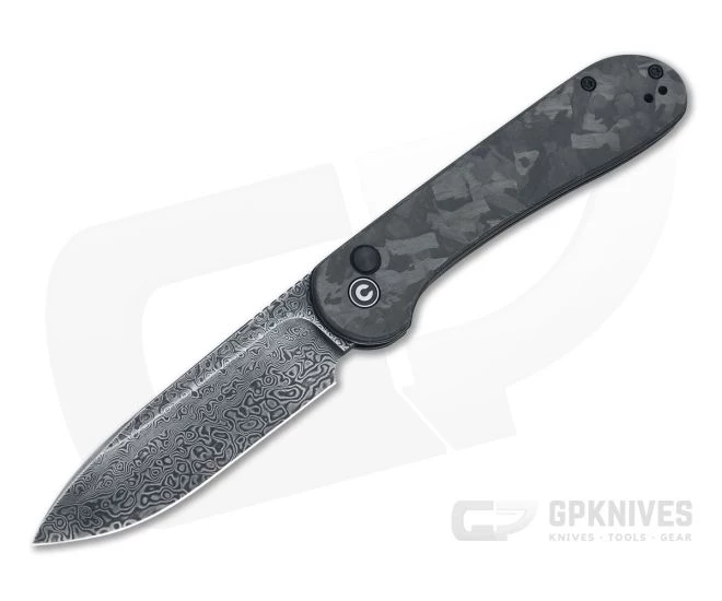 CIVIVI Button Lock Elementum Black Damascus Marbled Carbon Fiber Folder C2103DS-3 3 CIVIVI Button Lock Elementum Black Damascus Marbled Carbon Fiber Folder C2103DS-3