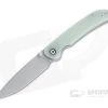 CIVIVI Imperium Stonewashed Nitro-V Natural Jade G10 Front Flipper C2107A -EDC (Every Day Carry) Shop c2107a 1 1