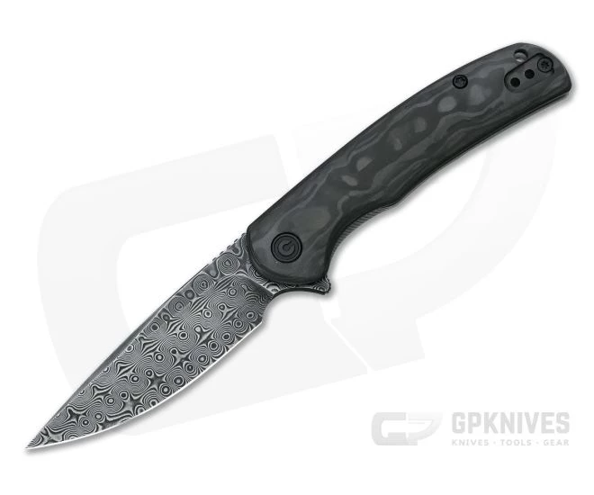 CIVIVI NOx Black Damascus Marbled Carbon Fiber Frame Lock Flipper C2110DS-1 3 CIVIVI NOx Black Damascus Marbled Carbon Fiber Frame Lock Flipper C2110DS-1