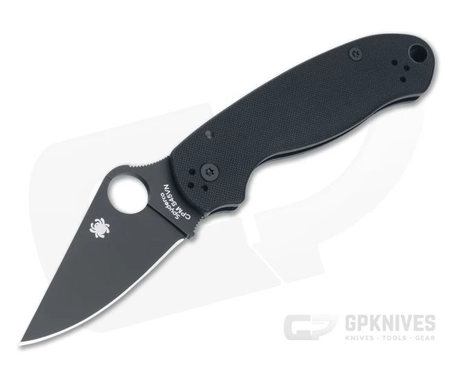Spyderco Para 3 CQI DLC Plain Edge S45VN Black G10 Compression Lock Folder C223GPBK 3 Spyderco Para 3 CQI DLC Plain Edge S45VN Black G10 Compression Lock Folder C223GPBK