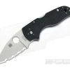 Spyderco Lil Native Serrated S30V Black G10 Back Lock Folder C230MBGS