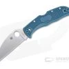 Spyderco Endela Wharncliffe Plain K390 Dark Cyan Blue FRN Folding Knife C243FPWK390 -EDC (Every Day Carry) Shop c243fpwk390 1 1