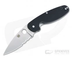 Spyderco Emphasis Part Serrated G10 Value Folder C245GPS