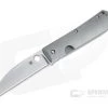 Spyderco Slysz Swayback Stonewashed CTS-XHP Titanium Frame Lock Folder C249TIP -EDC (Every Day Carry) Shop c249tip 2