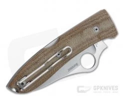 Spyderco SpyOpera Brown Canvas Micarta Satin M390 Back Lock Folder C255CMP -EDC (Every Day Carry) Shop c255cmp cqi 2