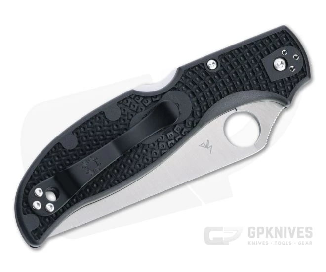 Spyderco Stretch 2 XL Partially Serrated Satin VG10 Black FRN Folder C258PSBK 4 Spyderco Stretch 2 XL Partially Serrated Satin VG10 Black FRN Folder C258PSBK - Image 2