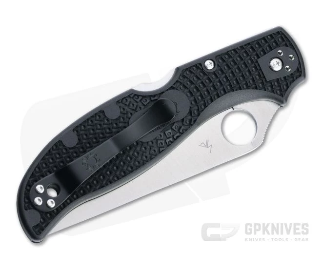 Spyderco Stretch 2 XL Spyderedge Serrated Satin VG10 Black FRN Folder C258SBK 4 Spyderco Stretch 2 XL Spyderedge Serrated Satin VG10 Black FRN Folder C258SBK - Image 2