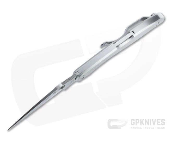 Spyderco UpTern Satin Plain Edge Stainless Steel Back Lock Folder C261P 5 Spyderco UpTern Satin Plain Edge Stainless Steel Back Lock Folder C261P - Image 3