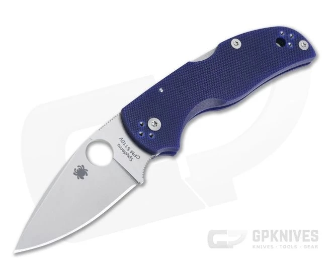 Spyderco Native 5 CQI Linerless Dark Blue G10 Satin S110V Back Lock Folder C41GPDBL5 2 Spyderco Native 5 CQI Linerless Dark Blue G10 Satin S110V Back Lock Folder C41GPDBL5
