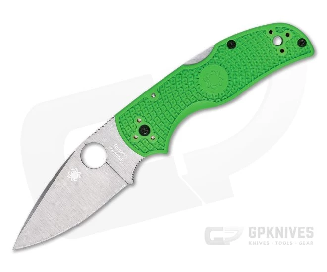 Spyderco Native 5 Salt Lightweight Plain Edge LC200N Green FRN Folder C41PGR5 3 Spyderco Native 5 Salt Lightweight Plain Edge LC200N Green FRN Folder C41PGR5