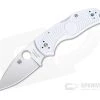 Spyderco Native 5 White FRN Lightweight GPK Exclusive Satin REX 45 Folder C41PWH5 -EDC (Every Day Carry) Shop c41pwh5 1 1