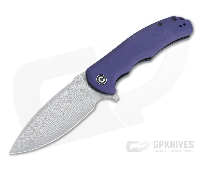 CIVIVI Praxis C803DS-2 Purple G10 Damascus Liner Lock Flipper 3 CIVIVI Praxis C803DS-2 Purple G10 Damascus Liner Lock Flipper