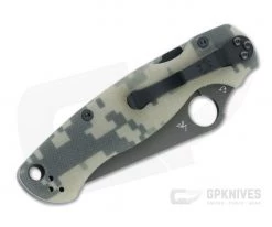 Spyderco ParaMilitary 2 CQI Black DLC S45VN Digital Camo G10 Compression Lock Folder C81GPCMOBK2 -EDC (Every Day Carry) Shop c81gpcmobk2 2