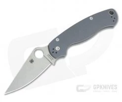 Spyderco ParaMilitary 2 Dark Gray G10 Stonewash Maxamet C81GPDGY2