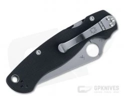 Spyderco ParaMilitary 2 Satin Fully Serrated S45VN Black G10 CQI Compression Lock Folder 6 Spyderco ParaMilitary 2 Satin Fully Serrated S45VN Black G10 CQI Compression Lock Folder -EDC (Every Day Carry) Shop c81gs2 2 1